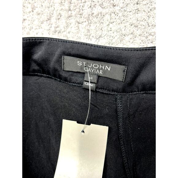 St. John Caviar Women's Black Palazzo Pants Size 14 #57980 - Picture 3 of 3